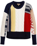 Patchwork Wool Sweater