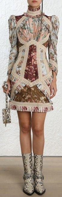 Fleeting Braided Floral Dress