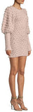 Fleeting Bauble Blouson-Sleeve Dress, Pink