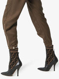 Rockoko 105 Leather and Fabric Ankle Boots