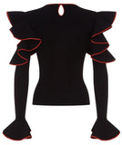 Ruffle Peplum Sweater