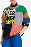 Graffiti Print Panel Sweatshirt