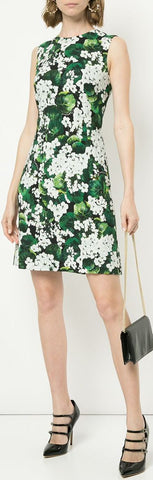 Geranium Printed Cady Dress