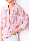 Frayed Organza Jacket | DESIGNER INSPIRED FASHIONS