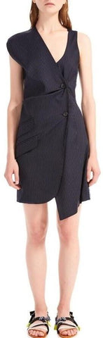 Asymmetrical Striped Vest-Dress | DESIGNER INSPIRED FASHIONS