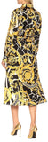 Baroque Silk Midi Dress | DESIGNER INSPIRED FASHIONS
