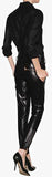 Black Faux-Leather Overalls - DESIGNER INSPIRED FASHIONS