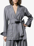 Deconstructed Wrap Blazer