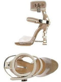 'Sybil' Leather Sandals - ( Black, Beige or Grey ) - DESIGNER INSPIRED FASHIONS