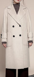 Double-Breasted Wool-Blend Coat