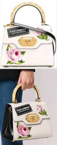Welcome Rose Print Tote