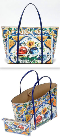 Printed Dauphine Leather Escape Bag