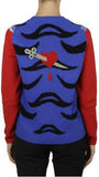 Tiger knit Sweater in Red - DESIGNER INSPIRED FASHIONS