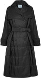 Oversized Double-Breasted Quilted Shell Coat