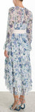 'Moncur' Chevron Frill Dress