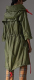 Tape Detail Showerproof Hooded Parka