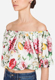 Floral Printed Off-Shoulder Top