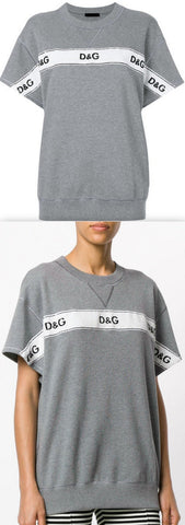 Sequinned Short-Sleeved Sweatshirt