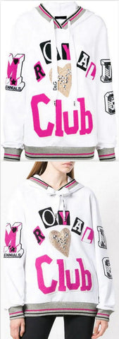 Patchwork Embroidered Hoodie