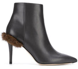 Furryous Ankle Boots - Brown Fur or Purple Fur