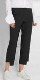 Asymmetric Cropped Pants in Black - DESIGNER INSPIRED FASHIONS