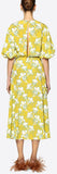 Graphic Elder Crepe De Chine Dress