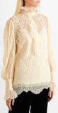 Pussy-Bow Lace Blouse