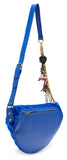 Small Velvet Jacquard Logo Belt Bag - Blue or Black
