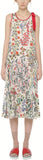Flowers and Leaves Printed Dress