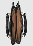 Arli Large Python Top Handle Bag