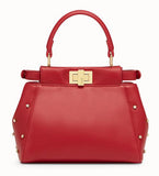 PEEKABOO XS Leather Mini-Bag - Black, Red, Pink, White