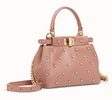PEEKABOO XS Leather Mini-Bag - Black, Red, Pink, White