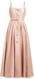 Crystal-Embellished Midi Dress, Pink | DESIGNER INSPIRED FASHIONS