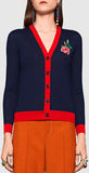 Embroidered Wool-Blend Cardigan Sweater - DESIGNER INSPIRED FASHIONS
