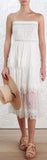Meridian Circle-Lace Silk Dress