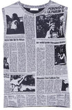 Jacquard Newsprint Top