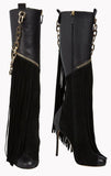 'Manitoba' Fringed Boots - DESIGNER INSPIRED FASHIONS