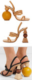 Bahia Leather Sandals - Beige or Black