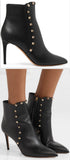 Studded Leather Ankle Boots