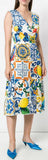 'Majolica' Tile Print Dress