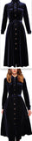 Button-Down Tie-Waist Velvet Midi dress