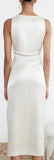 'Regina' Knotted Dress, Cream