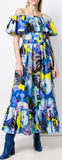 Ruffle Sleeveless Floral Dress