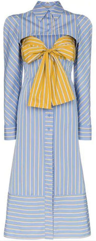'Silene' Striped Shirt-Dress | DESIGNER INSPIRED FASHIONS