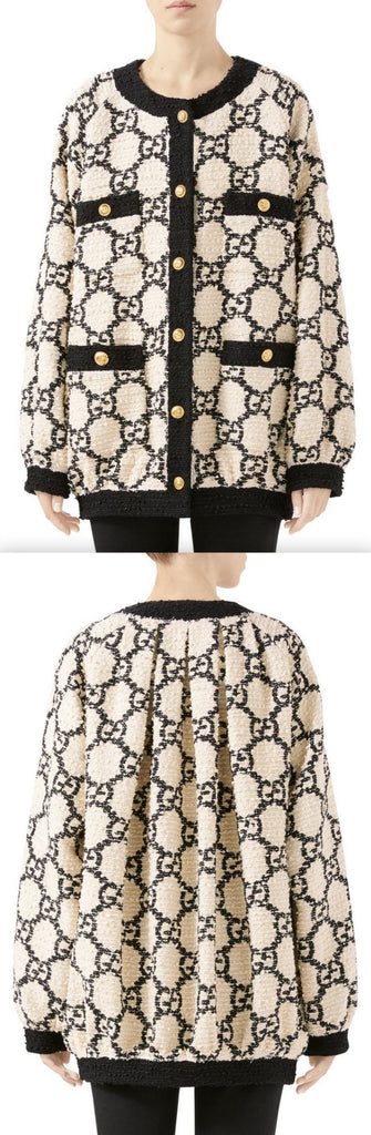 Tweed Drape Back Jacket | DESIGNER INSPIRED FASHIONS