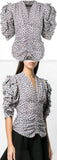 Floral Short-Sleeve Blouse | DESIGNER INSPIRED FASHIONS