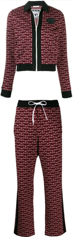 Monogram Intarsia Track Jacket and Pant Set | DESIGNER INSPIRED FASHIONS