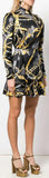 Printed Mock-Neck Mini Dress | DESIGNER INSPIRED FASHIONS
