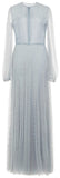 Tulle Chemisier Full Length Dress