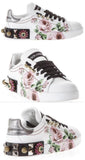 Rose Portofino Sneakers with Appliques
